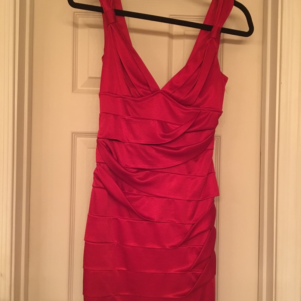 Red cocktail dress